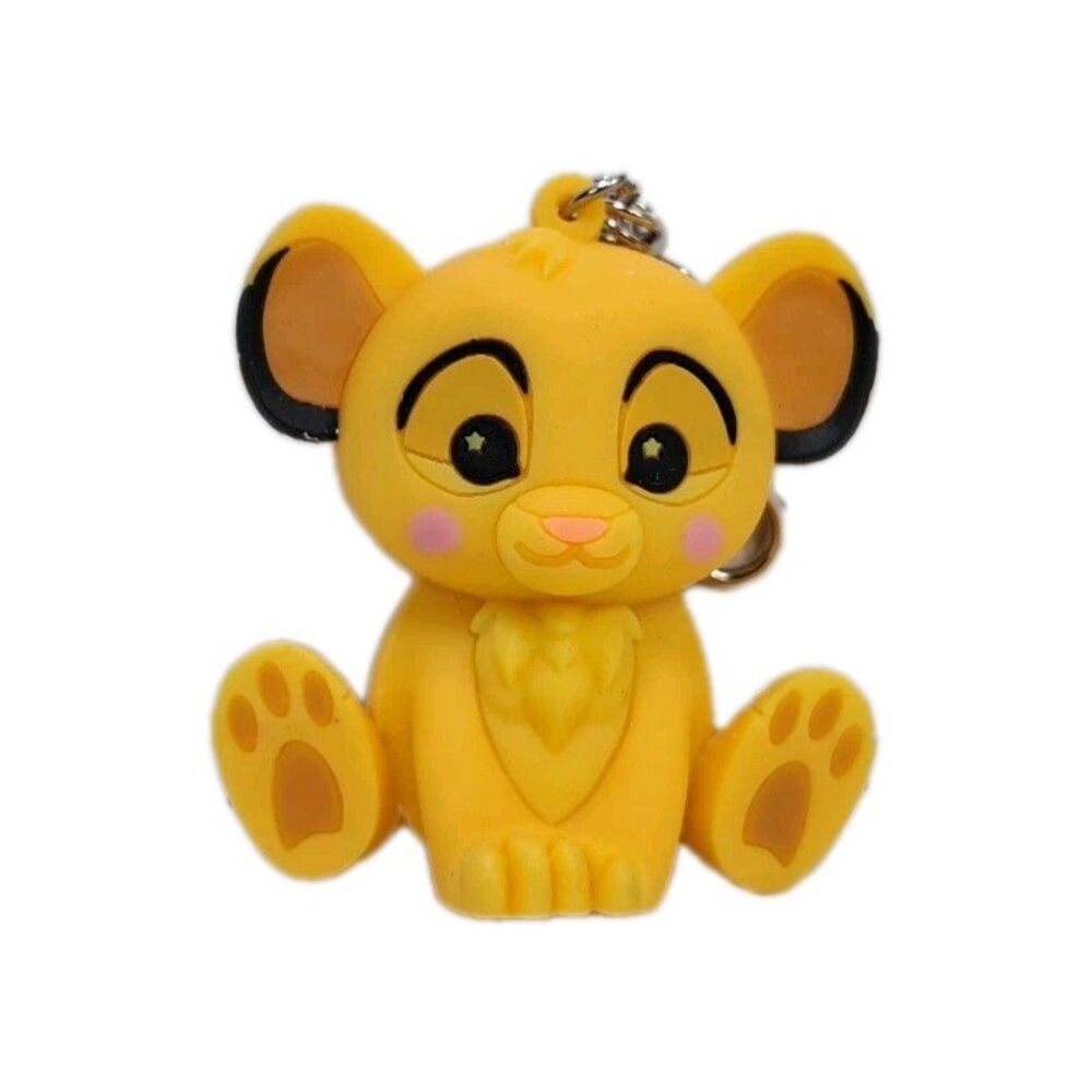 Disney Keychain Wishables Lion King Simba Figural Rare 3" Bag Clip Collectible